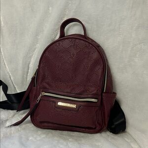 Juicy Couture Burgundy Embossed Backpack